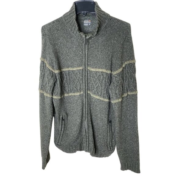 Royal Robbins M Wool-Blend Zip Cardigan Jacket Grandpa Sweater Vintage - Picture 1 of 8